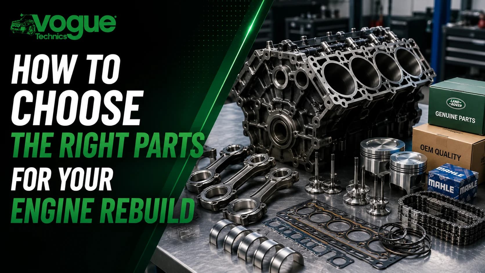 How to Choose the Right Parts for Your Engine Rebuild