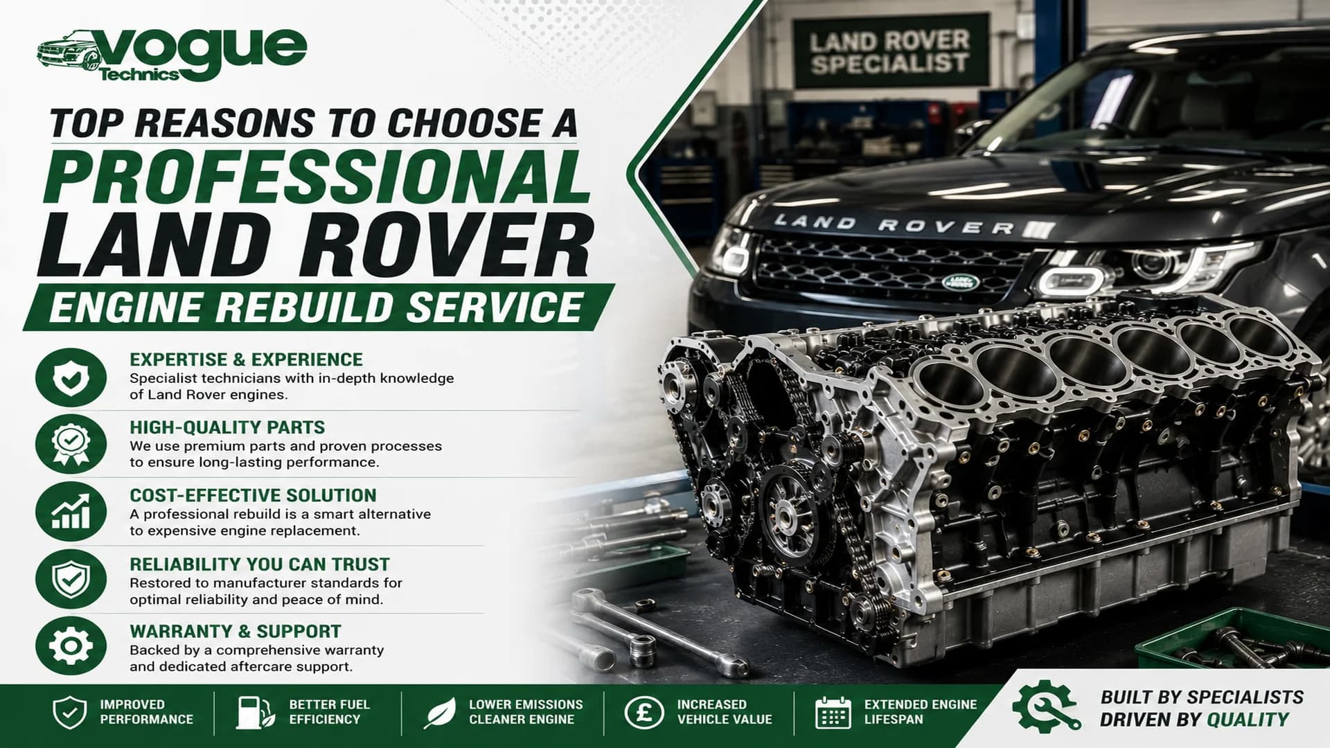 Top Reasons to Choose a Professional Land Rover Engine Rebuild Service