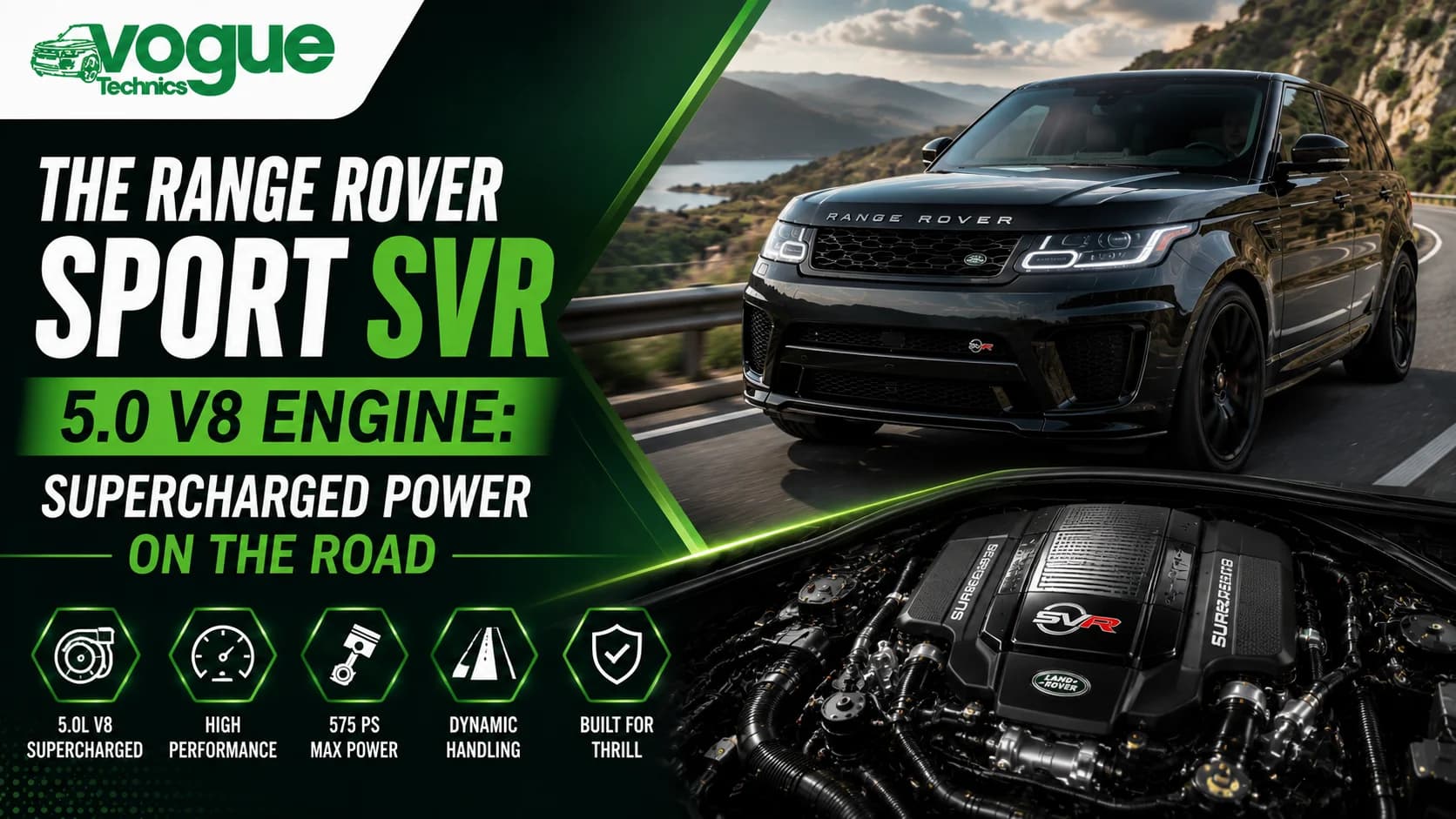The Range Rover Sport SVR 5.0 V8 Engine: Supercharged Power on the Road