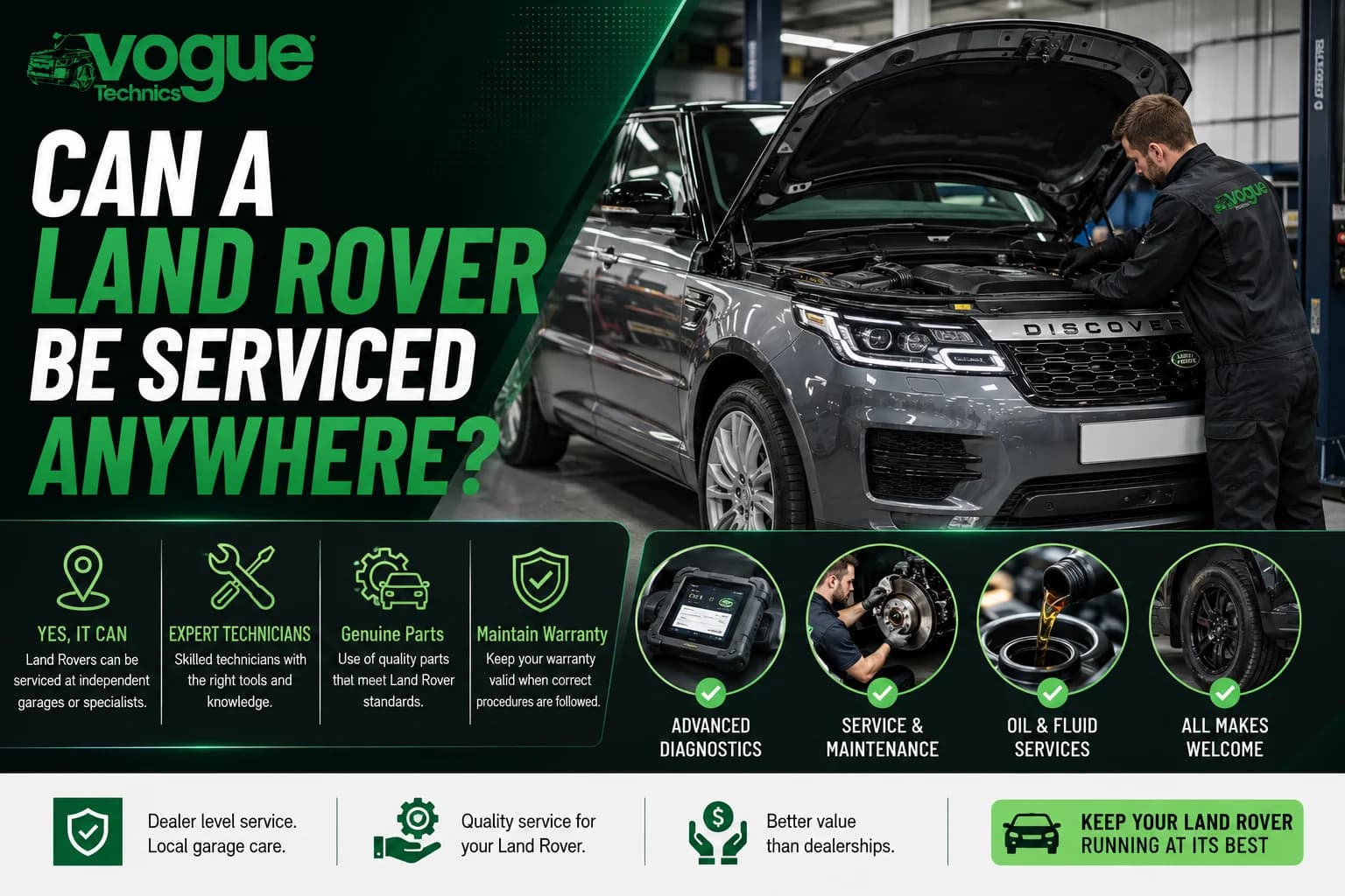 Can a Land Rover Be Serviced Anywhere?