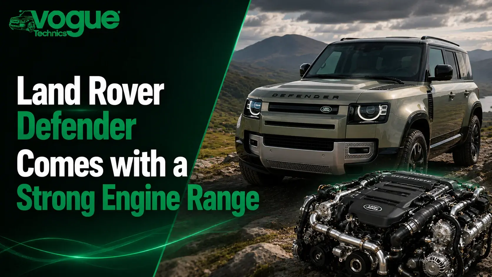 Land Rover Defender Comes with a Strong Engine Range