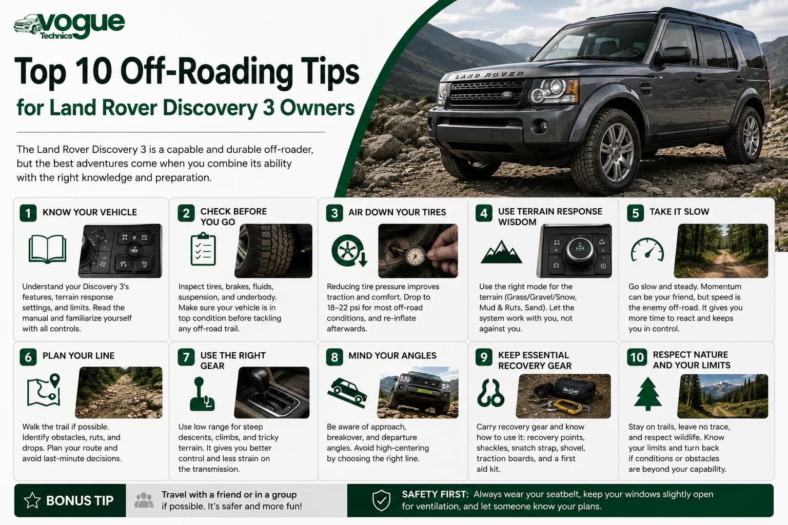 Top 10 Off-Roading Tips for Land Rover Discovery 3 Owners