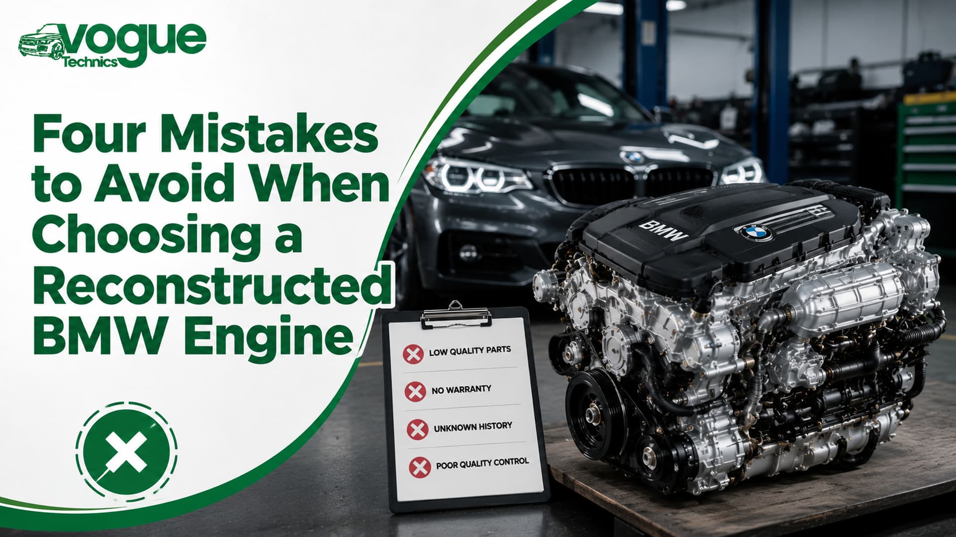Four Mistakes to Avoid When Choosing a Reconstructed BMW Engine