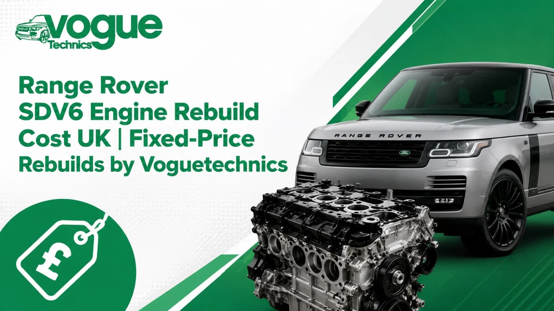 Range Rover SDV6 Engine Rebuild Cost UK | Fixed-Price Rebuilds by Voguetechnics