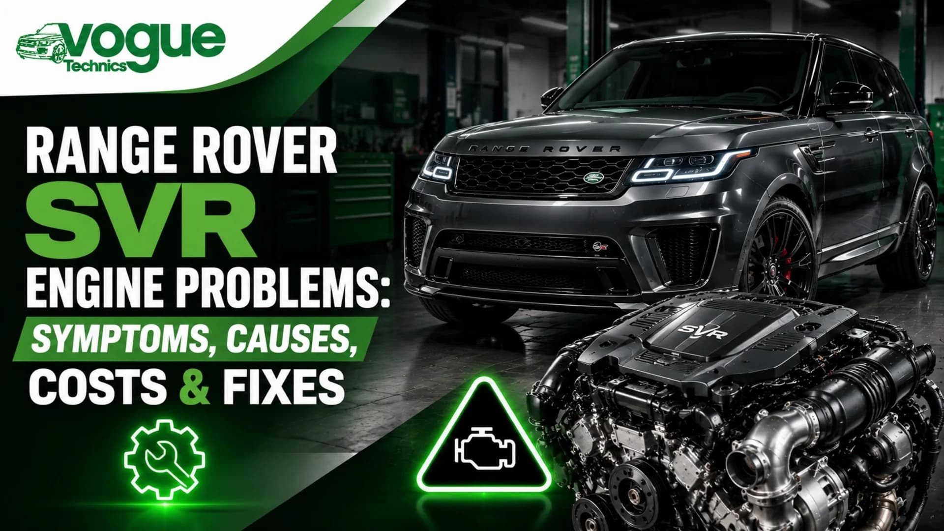 Range Rover SVR Engine Problems: Symptoms, Causes, Costs & Fixes