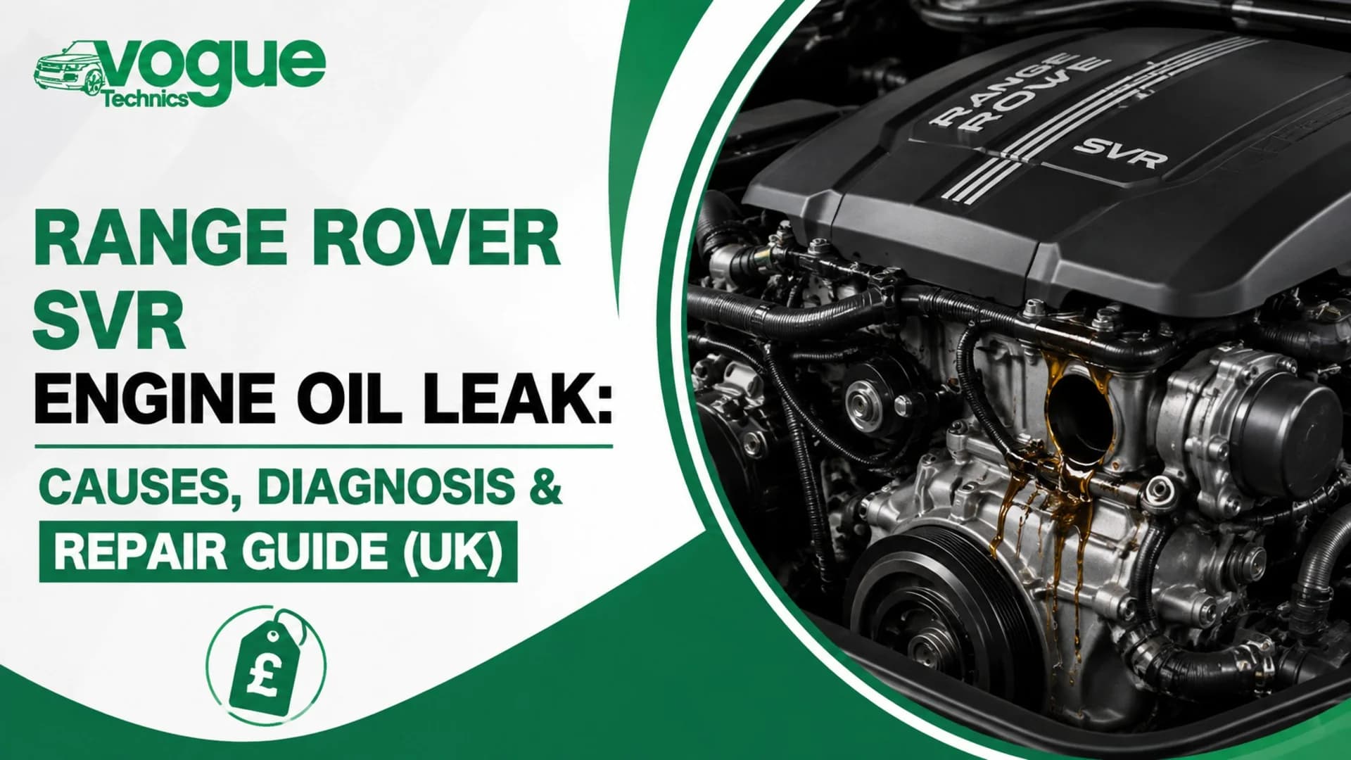 Range Rover SVR Engine Oil Leak: Causes, Diagnosis & Repair Guide (UK)