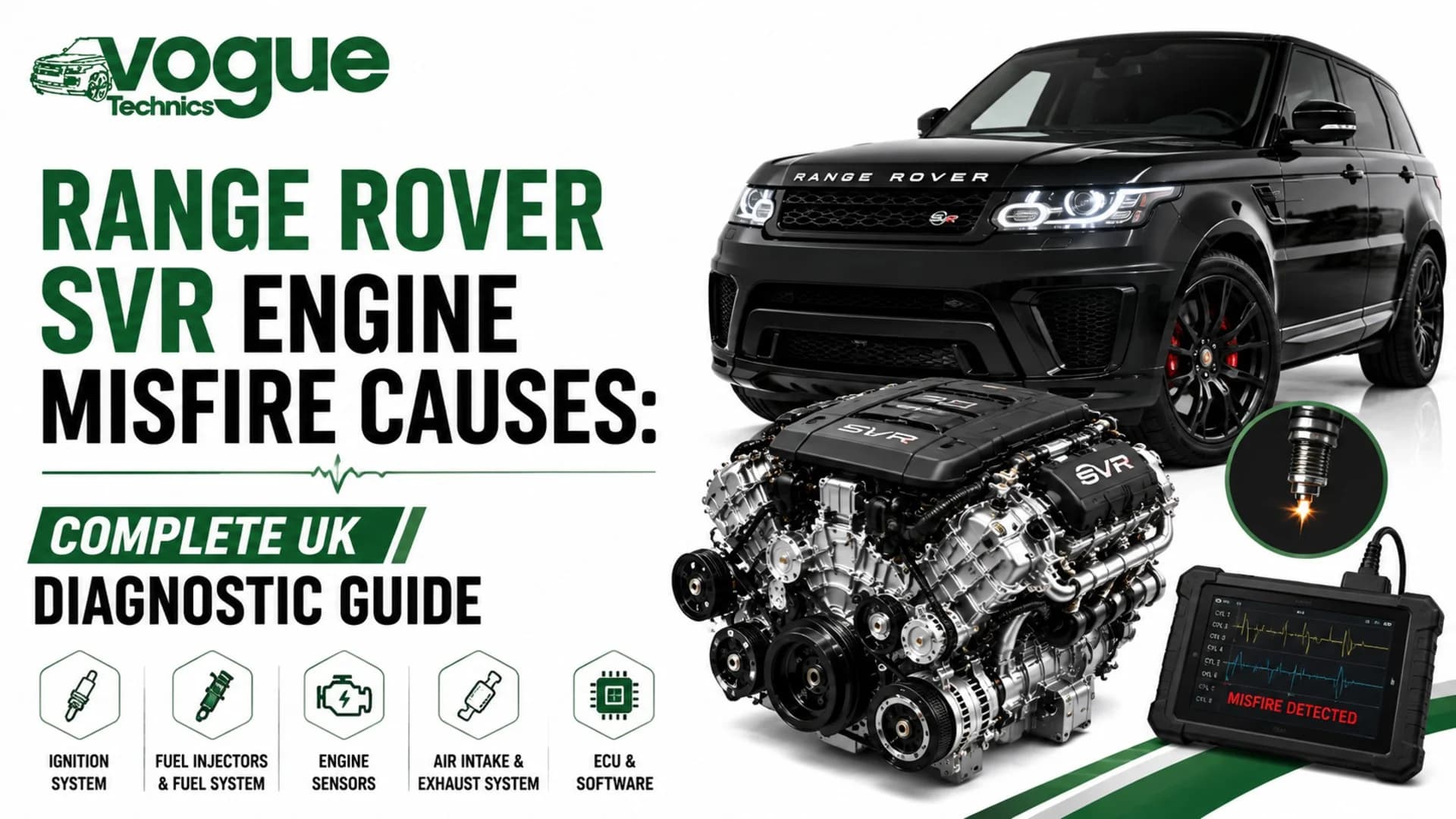 Range Rover SVR Engine Misfire Causes: Complete UK Diagnostic Guide