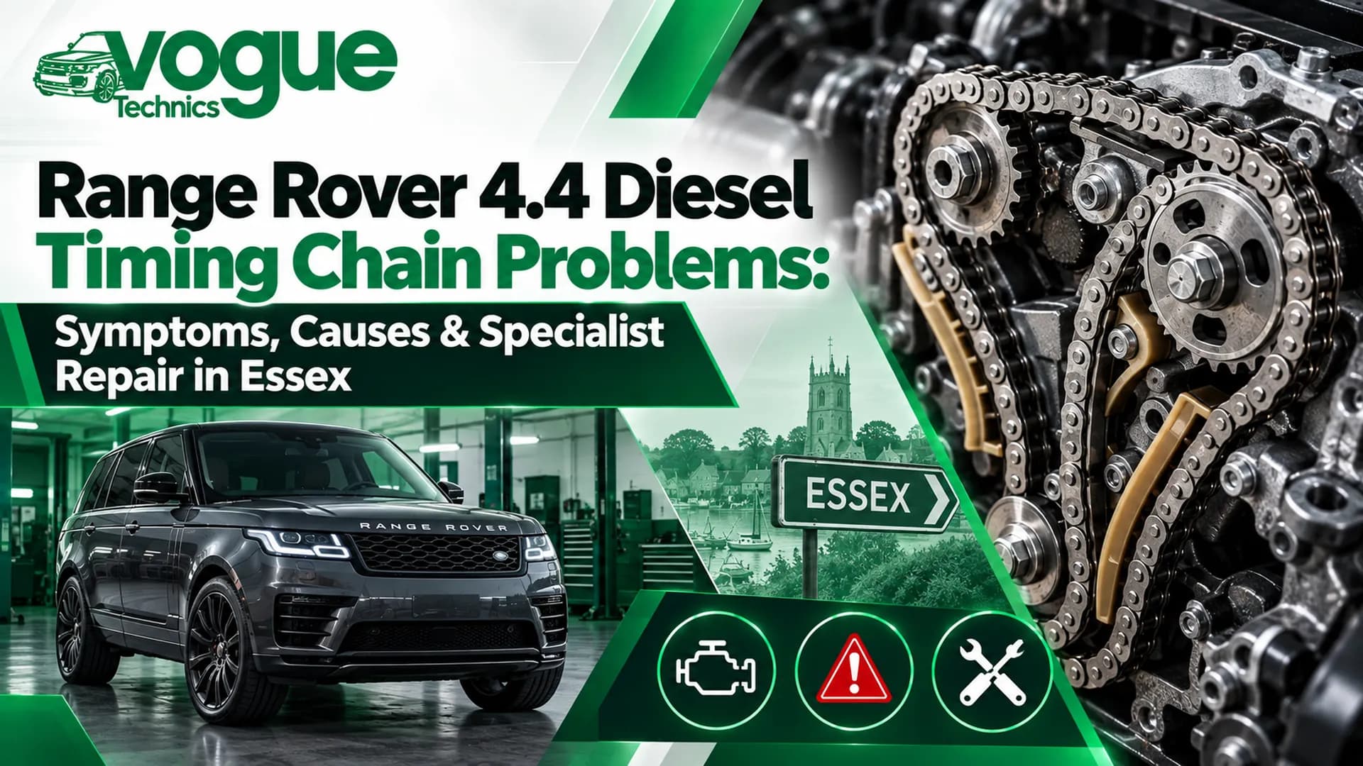 Range Rover 4.4 Diesel Timing Chain Problems: Symptoms, Causes & Specialist Repair in Essex
