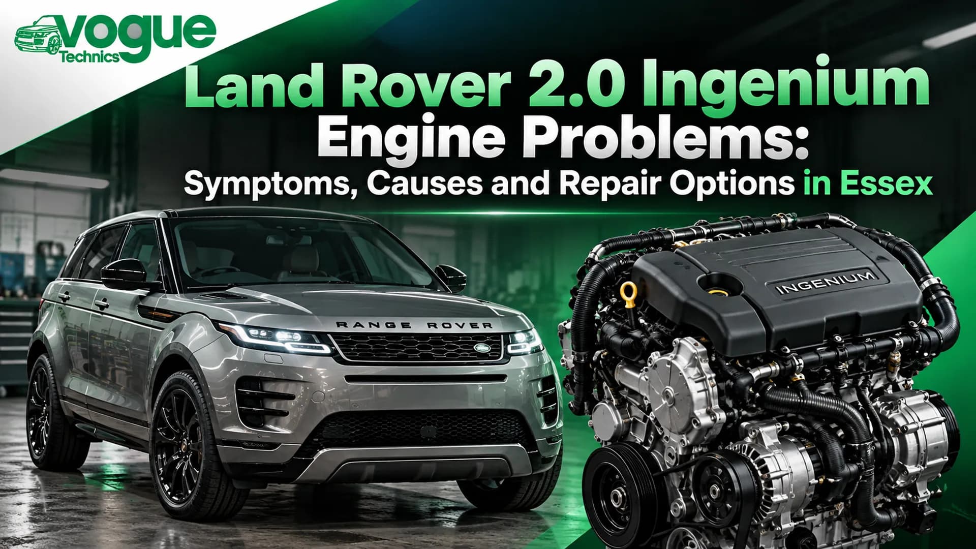 Land Rover 2.0 Ingenium Engine Problems: Symptoms, Causes and Repair Options in Essex