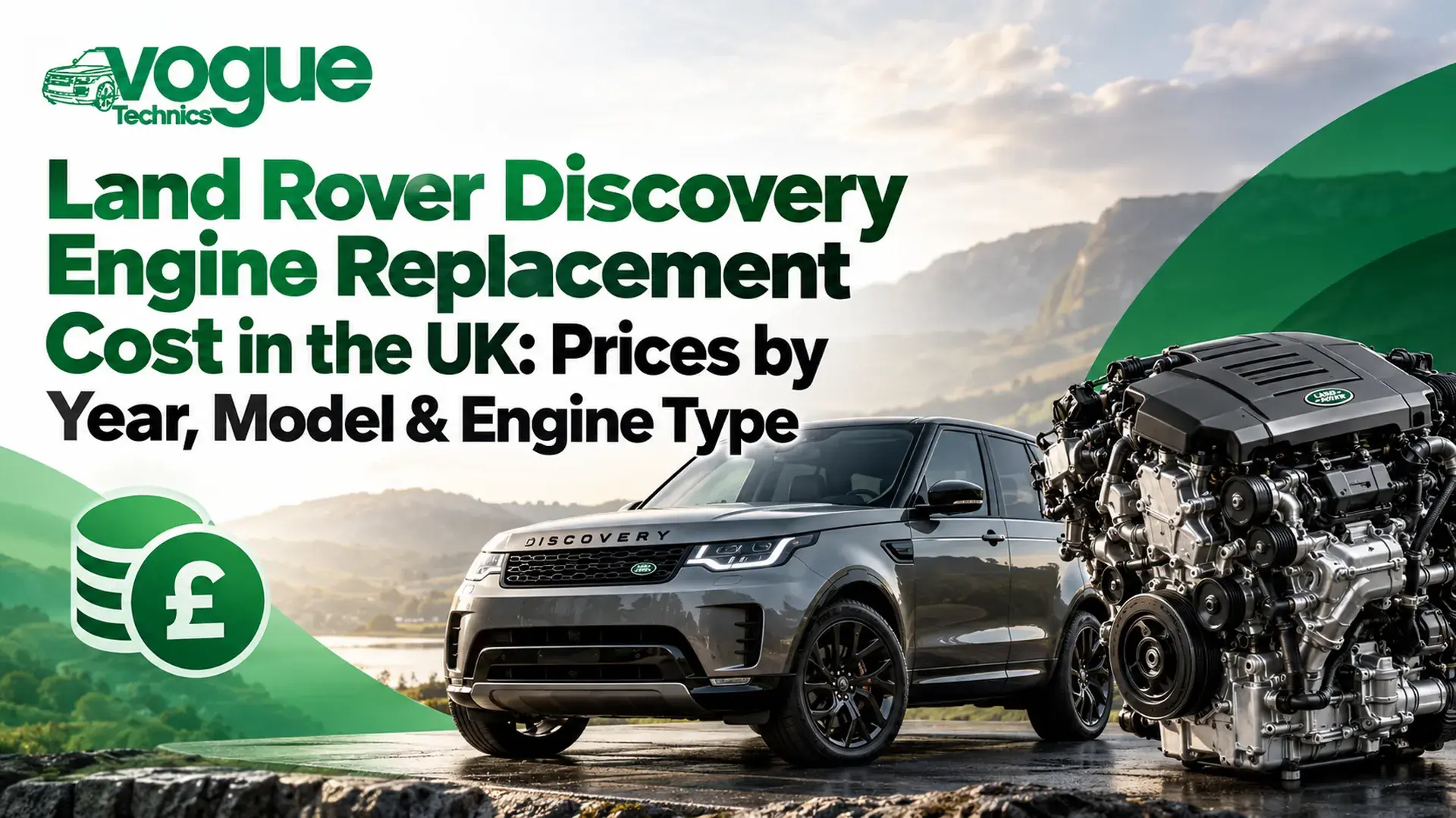 Land Rover Discovery Engine Replacement Cost in the UK: Prices by Year, Model and Engine Type