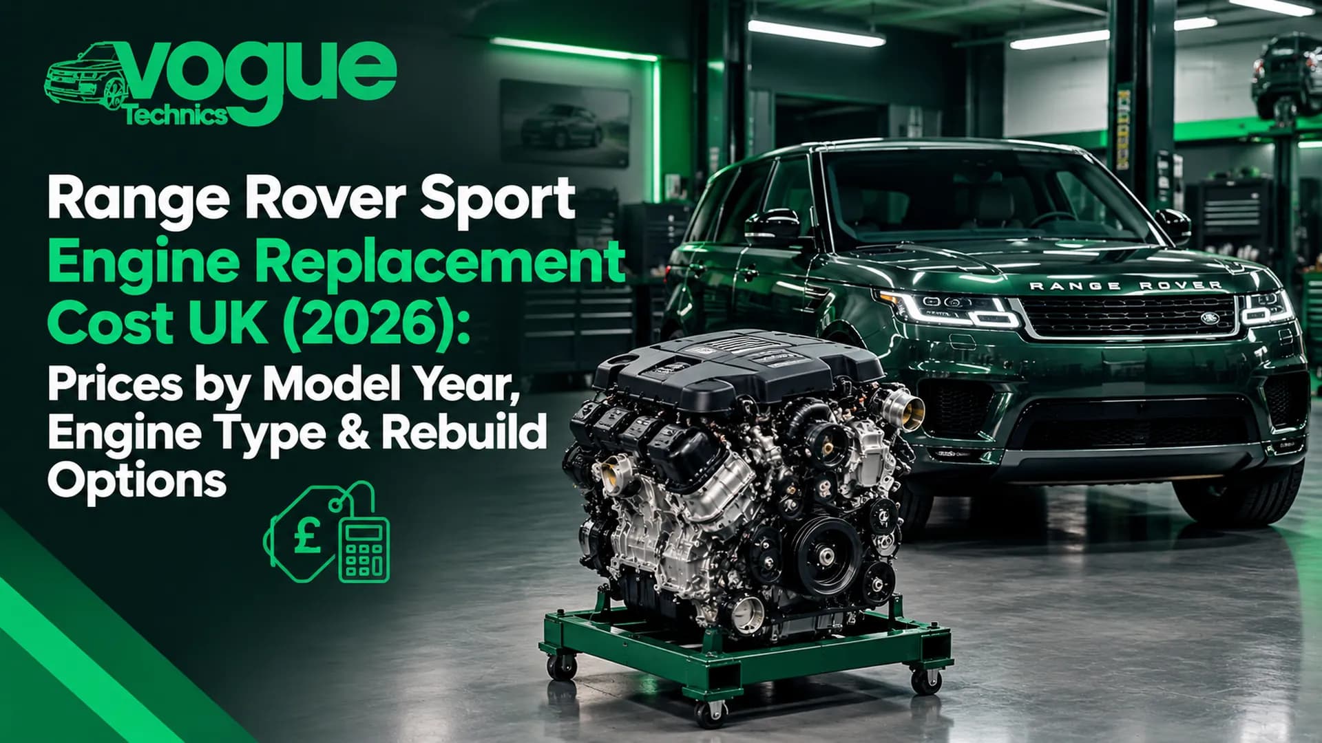 Range Rover Sport Engine Replacement Cost UK (2026): Prices by Model Year, Engine Type & Rebuild Options