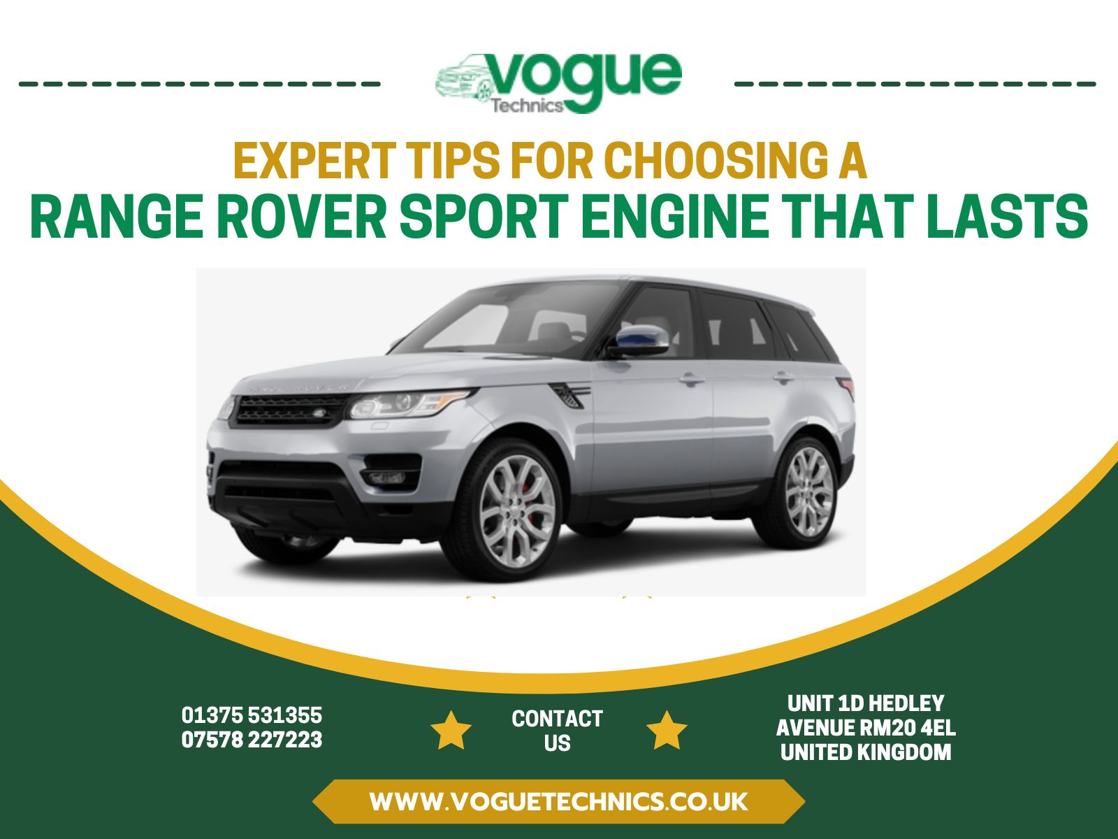 Expert Tips for Choosing a Range Rover Sport Engine That Lasts
