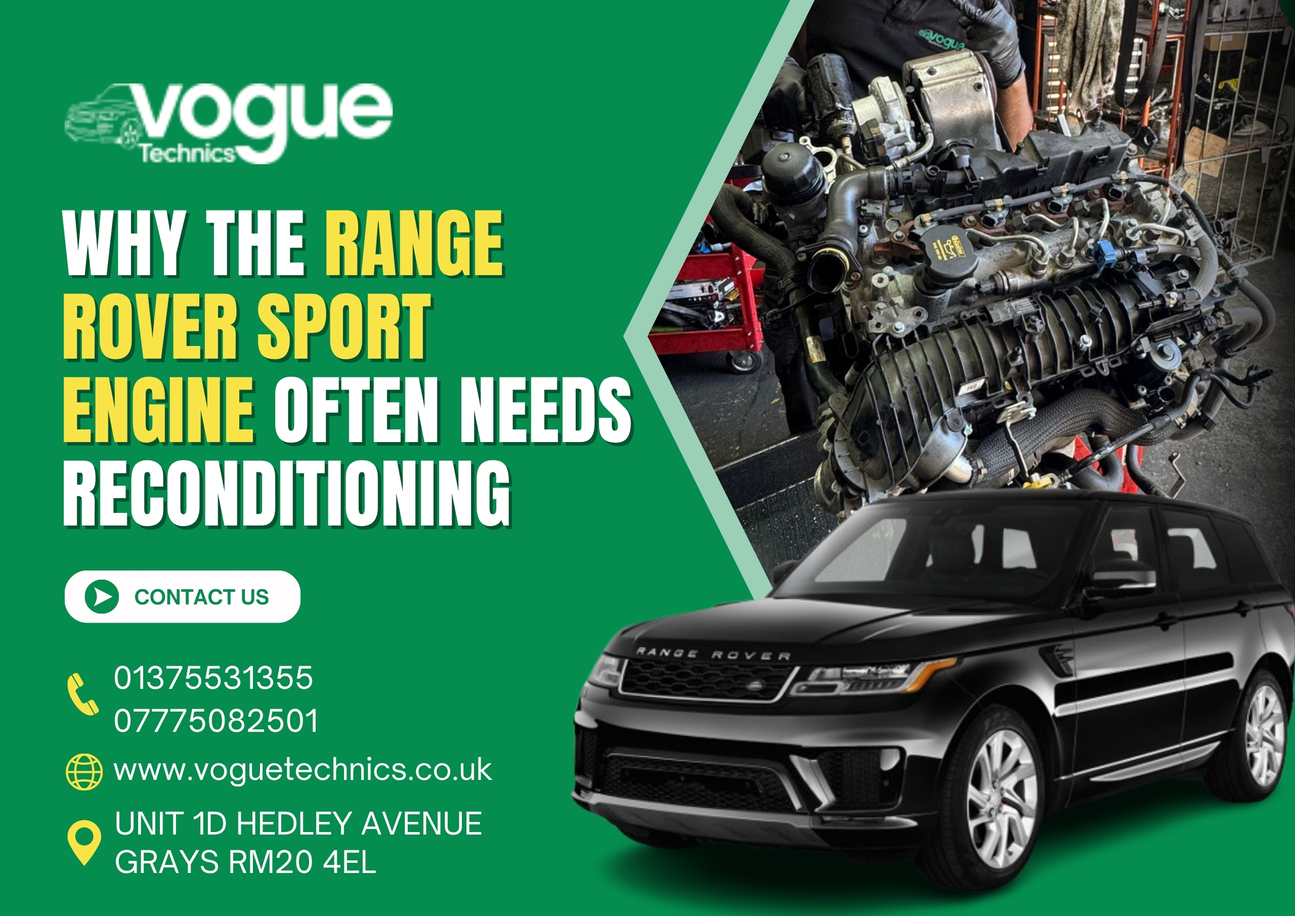 Why the Range Rover Sport Engine Often Needs Reconditioning